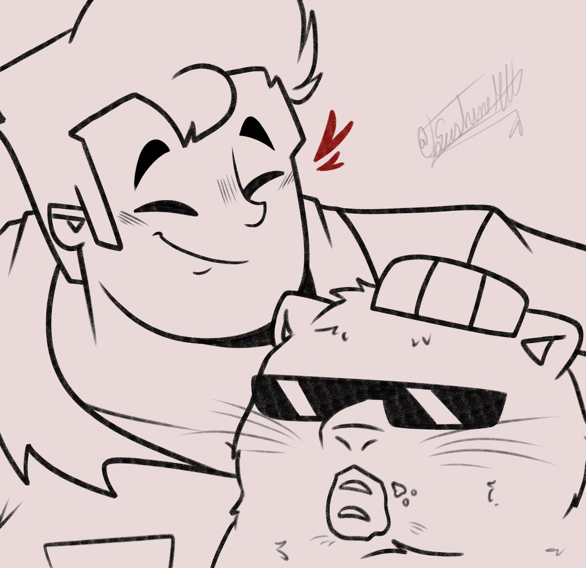 AnimaMore3009's tweet image. Como hoy se celebran las Fiestas Patrias de mi país (y porque quiero bajarme el mal sabor de boca por la actual coyuntura nacional 🫠), comparto un dibujo de Diego Olivo acariciando un machetero (pacarana peruano). 💖🥕
🎨 Dibujado por @TSushineMn y coloreado por mí.
#dctwt