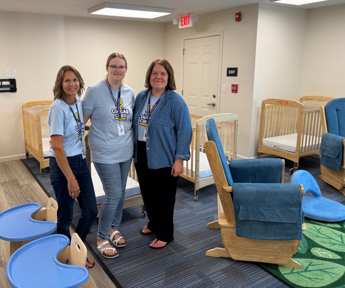 GC_CSC's tweet image. 🧸Our 'Cougar Cubs Childcare' had an Open House last week in preparation for today's "First Day".
🫶🏼Beautiful facility with a caring staff! All the things needed for a nurturing environment to grow our youngest Cougars!
@CougarCubsPS