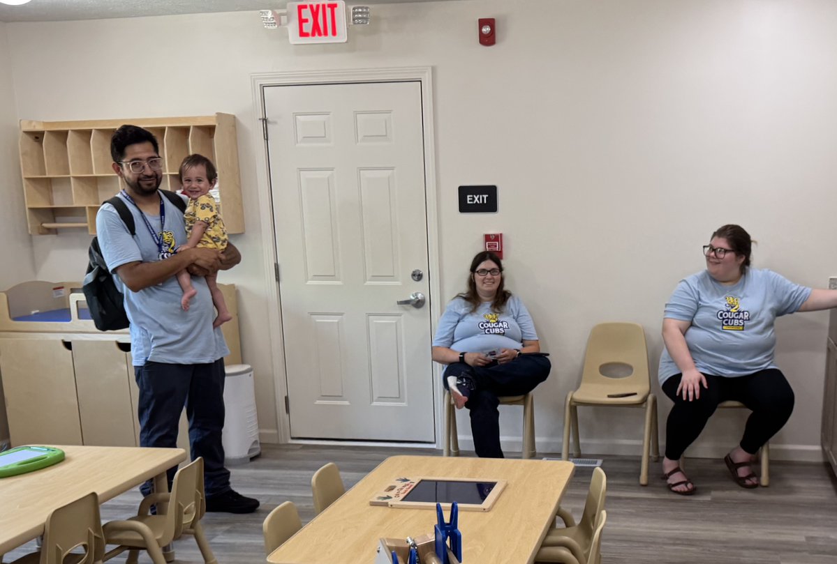 GC_CSC's tweet image. 🧸Our 'Cougar Cubs Childcare' had an Open House last week in preparation for today's "First Day".
🫶🏼Beautiful facility with a caring staff! All the things needed for a nurturing environment to grow our youngest Cougars!
@CougarCubsPS