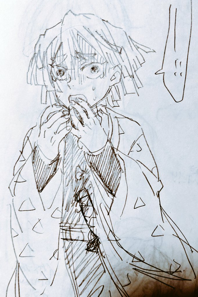 _kirinoha_'s tweet image. 鬼滅の絵描いてた頃①