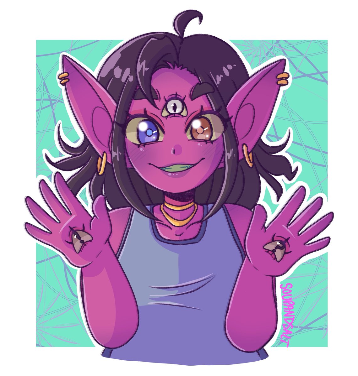SoupAndSalt's tweet photo. My other #artfight2025 submissions https://t.co/iYtn67y7wf
