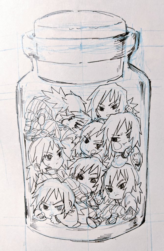 _kirinoha_'s tweet image. 鬼滅の絵描いてた頃②