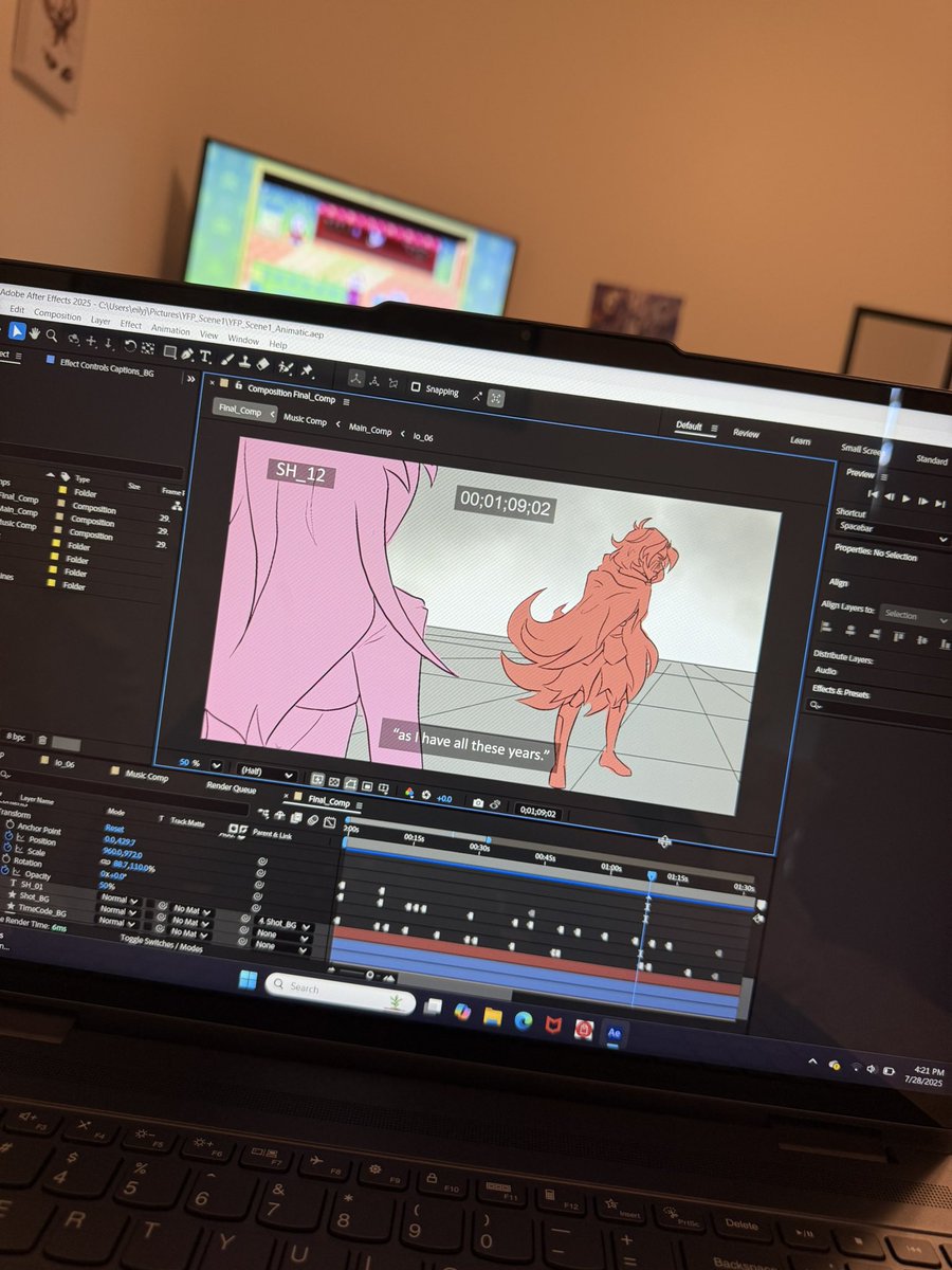 Came down with some sort of sickness and found myself in bed all day today… but that gives me an excuse to finally get back to work on this animatic! 🎥