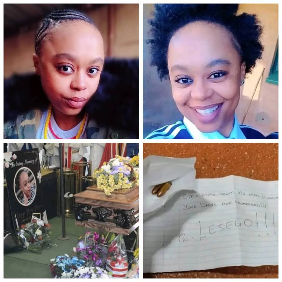 edonehappenblog's tweet image. South African woman shot dead  by gunmen 6 months after she received two bullets and threat letter with message: &quot;Stay away from my man. Your days are numbered&quot;

A 32-year-old South African woman, Lesego Mary Masina, was shot and killed by unknown gunmen during what seemed like a…
