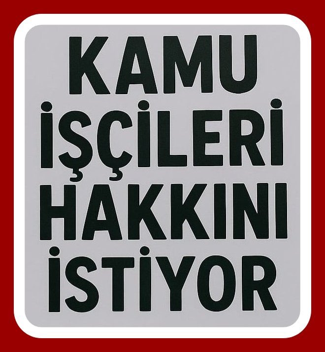 Kamu işçileri 8 aydır sözleşme bekliyor.

💴1800 Taban + % 50 Zam + Refah payı + Seyyanen Zam
👨‍👩‍👦 Tayin hakkı
👷Taşerona Kadro
🎓Statü Değişikliği
⚖️Vergi %15'e sabitlensin
⏰40 saat haftalık çalışma
🍲Yemek Yardımı

#Kamuişçileri