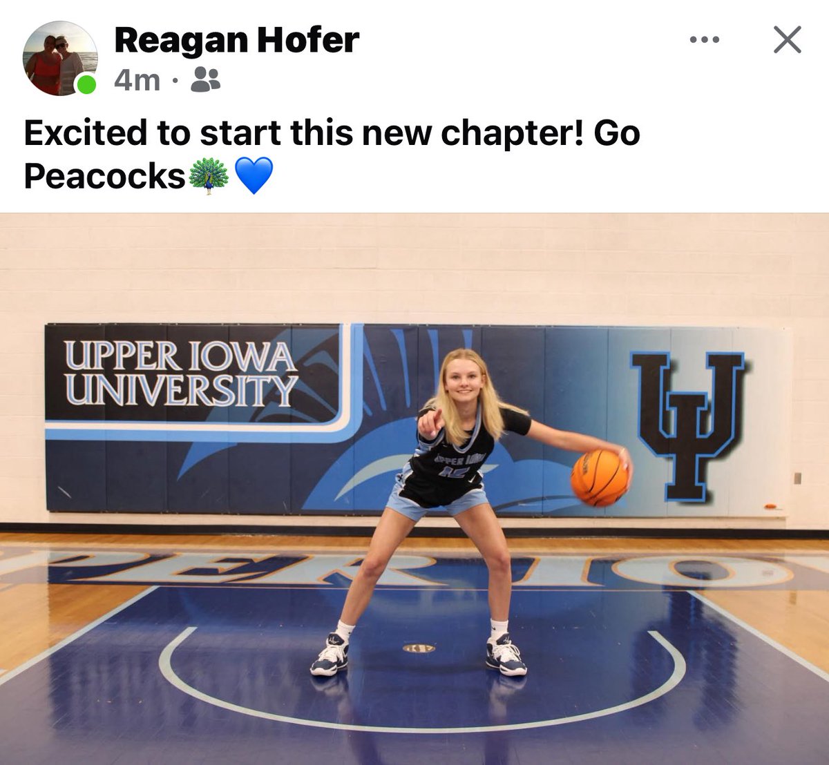Sabers alumni Reagan Hofer has decided to get back on the court !!  Congratulations 🏀