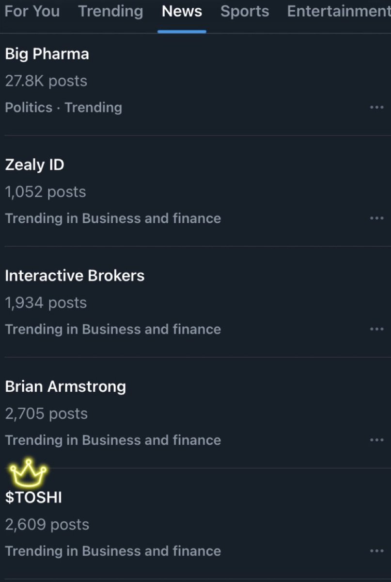 Pinklotus7777's tweet image. ๐จ $TOSHI IS TRENDING IN BUSINESS AND FINANCE ON X๐จ
@Toshi_base @BinanceUS