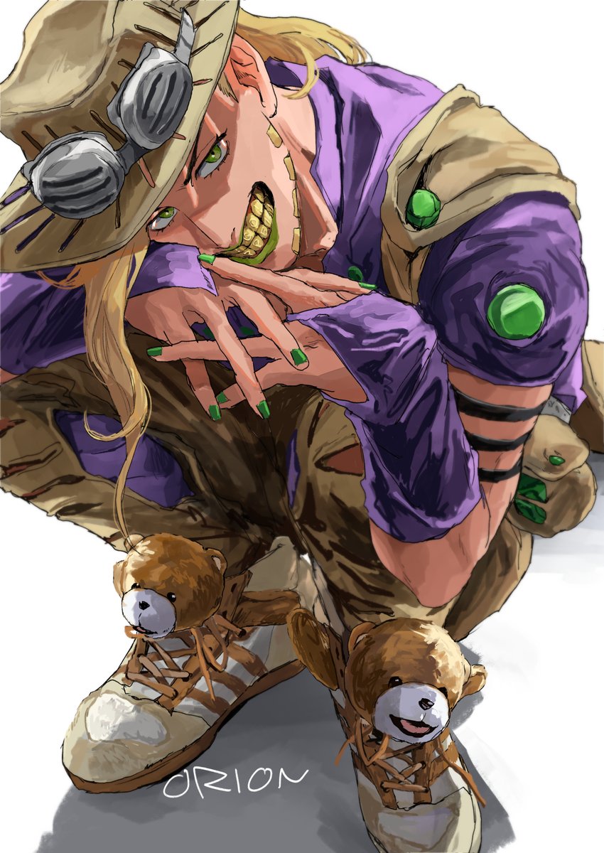 ジャイロ、ジェレミーの🧸スニーカー履いてくれ