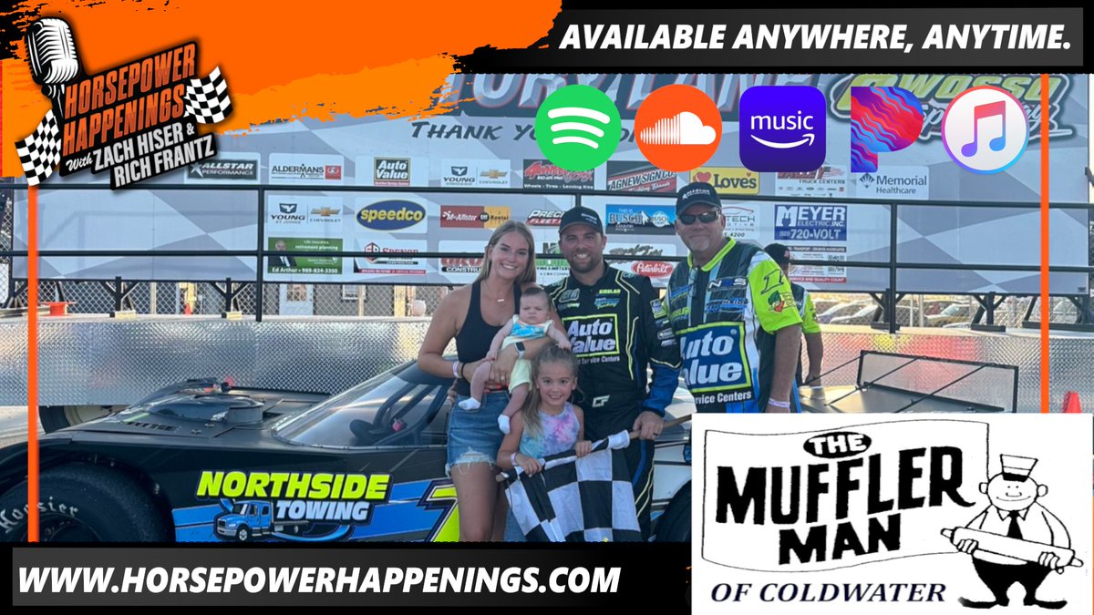 Chad Finley is still taking names in the Outlaw Super Late Models - winning another race on Sunday at Owosso Speedway!

9PM HorsepowerHappenings.com/podcasts or your favorite streaming platforms!