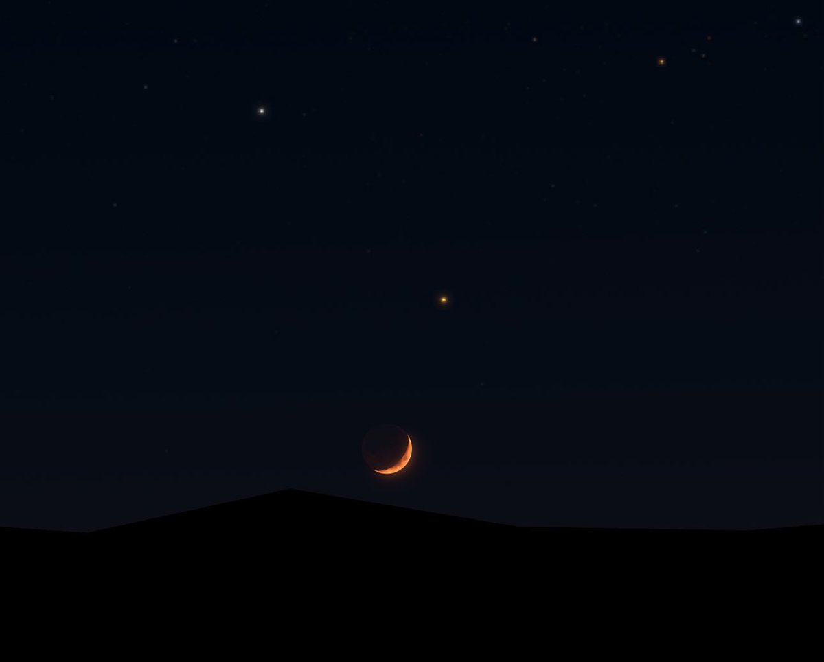 LeoAstral_'s tweet image. La Luna creciente esta noche 😍.