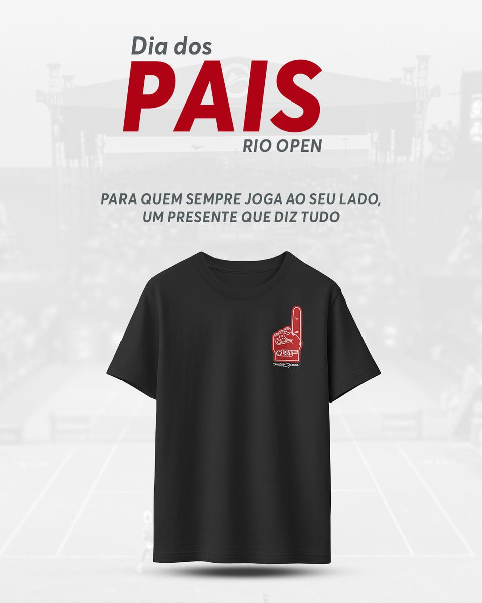 O Dia dos Pais está chegando e o Rio Open tem o presente perfeito para os pais apaixonados por tênis!

Aproveite produtos selecionados com 20% de desconto e uma camiseta super especial para o paizão tenista na sua vida. 🎾

➡️ CONFIRA: laboutique.rioopen.com/diadospais