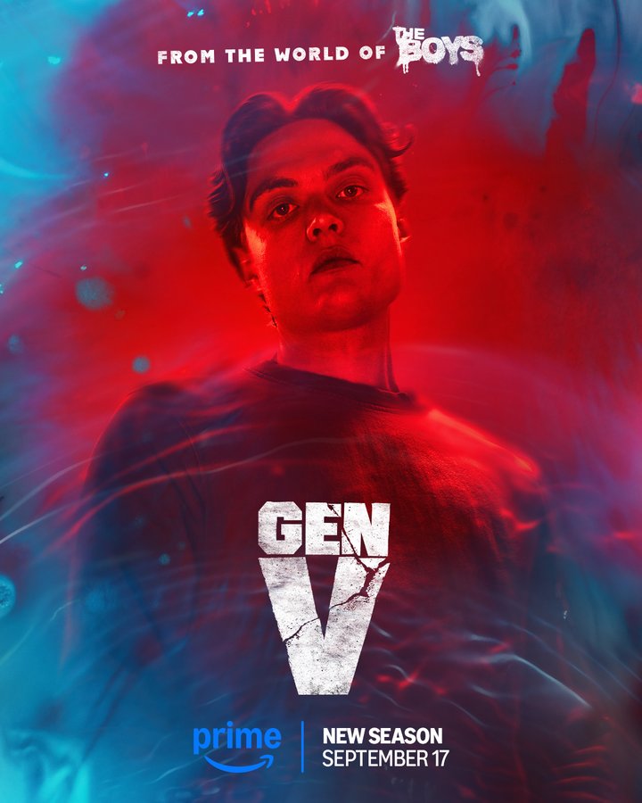 GEN V S2 karakterposters op Amazon Prime Video