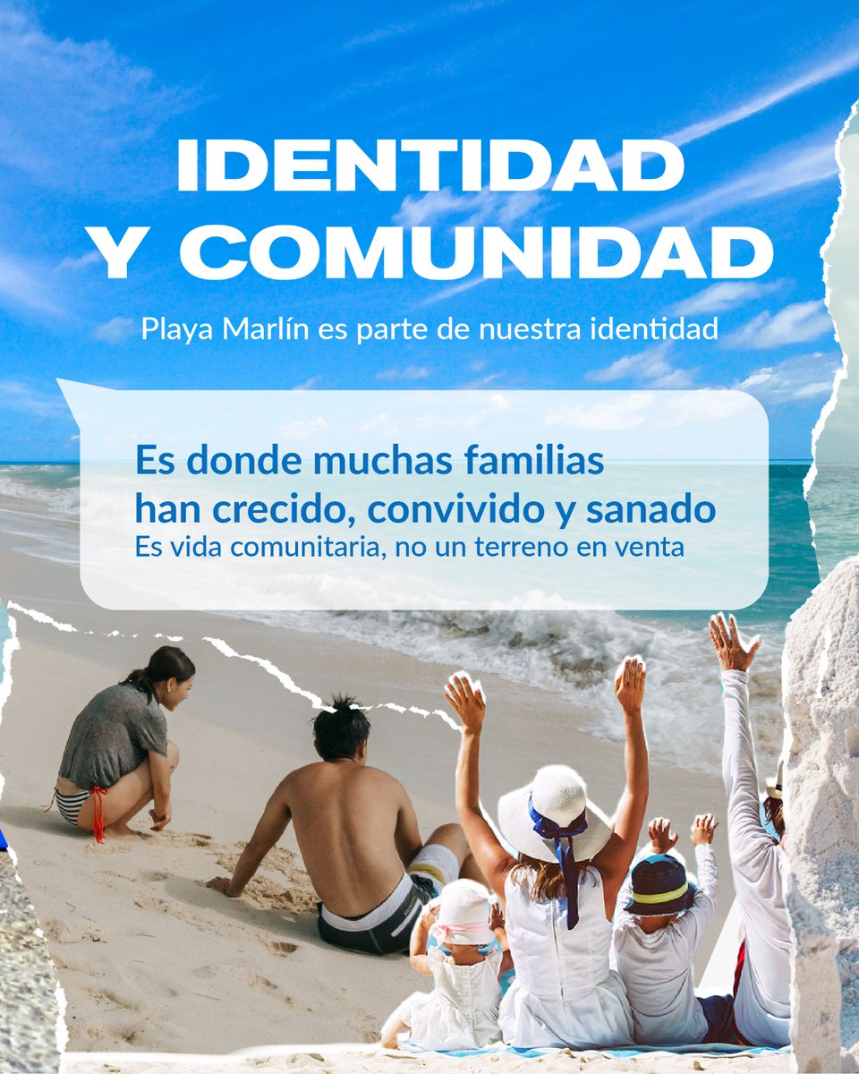 CEMDA's tweet photo. Playa Marlín no se vende, se defiende 🏖️📢
Cancún está perdiendo su acceso al mar.
Defender Playa Marlín es defender lo que es de todos y todas.
#CEMDA #PlayaMarlín https://t.co/EKFCQ9mbKr