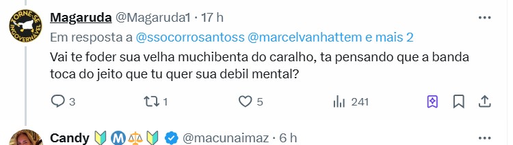 macunaimaz's tweet image. Como é lindo o "bozonarismo" !!!
Quem puder ajudar a denunciar esse verme , agradeço.
@ magaruda1