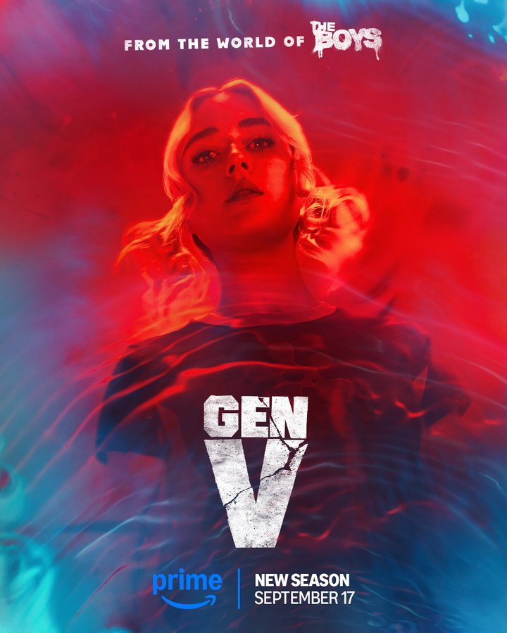 GEN V S2 karakterposters op Amazon Prime Video