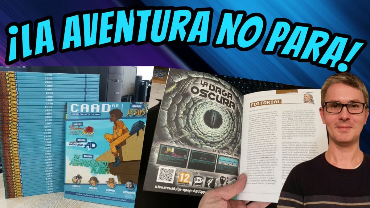 Javi Ortiz EL SPECTRUMERO (@tbrazil_speccy) on Twitter photo Nueva reseña del CAAD físico, en este caso el número 68, para que lo podáis disfrutar. Cruzando los dedos para ver si, la semana próxima, pudiera haber directo. Vídeo 👉🏼 youtu.be/HvePx_qsZg4 <a href="/caad_es/">Club de Aventuras AD</a> <a href="/Juanjoide/">Juanjo Muñoz</a> <a href="/cronomantic/">Cronomantic</a> Nueva reseña del CAAD físico, en este caso el número 68, para que lo podáis disfrutar. Cruzando los dedos para ver si, la semana próxima, pudiera haber directo. Vídeo 👉🏼 youtu.be/HvePx_qsZg4 <a href="/caad_es/">Club de Aventuras AD</a> <a href="/Juanjoide/">Juanjo Muñoz</a> <a href="/cronomantic/">Cronomantic</a>