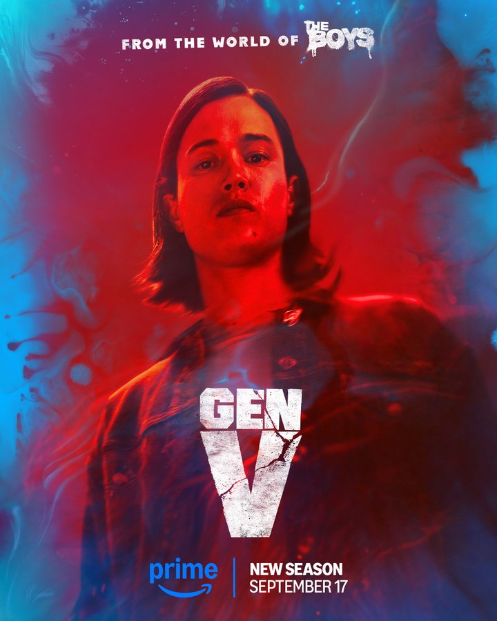GEN V S2 karakterposters op Amazon Prime Video