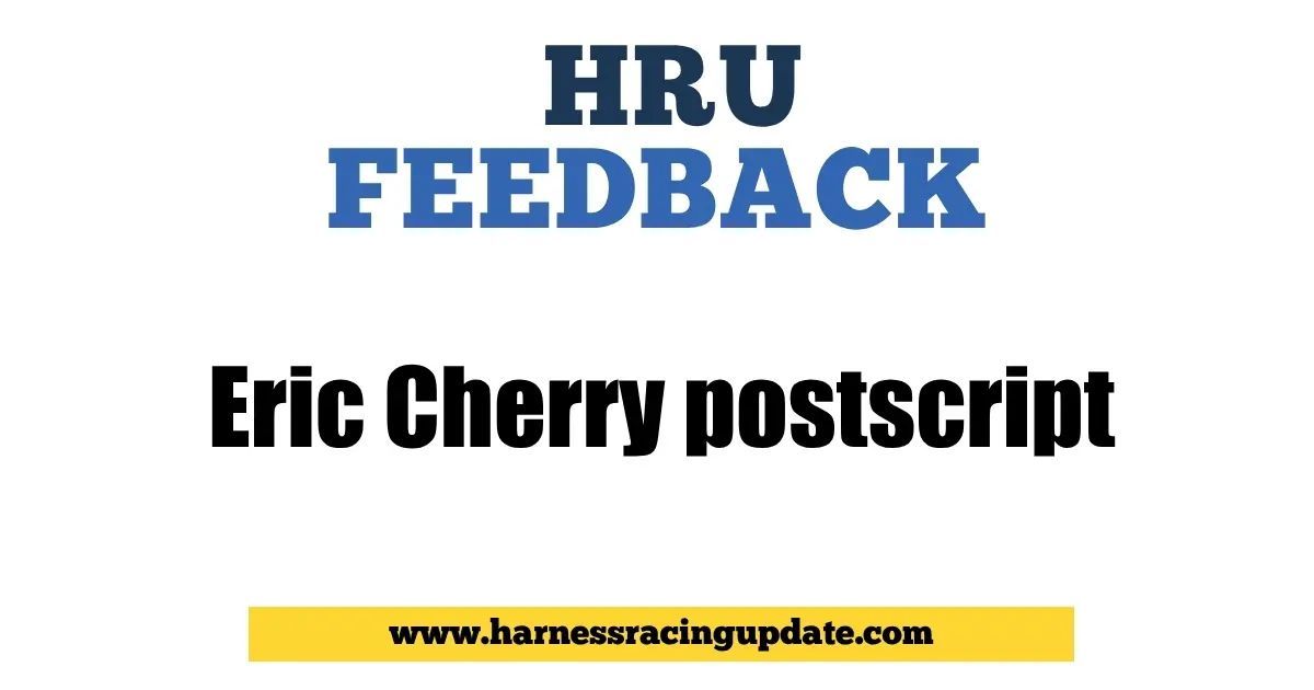 HarnessUpdate's tweet image. Eric Cherry postscript
buff.ly/f88bN5K
... Subscribe to HRU - for free - today at buff.ly/2JEfULa