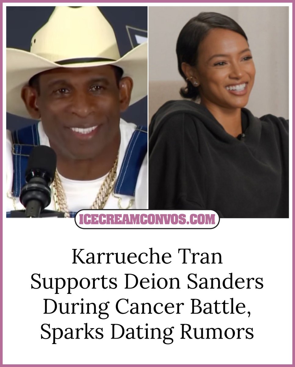 Karrueche Tran supports Deion Sanders during bladder cancer surgery in emotional hospital footage, sparking dating rumors and fan speculation online. 🙏🏾🖤🍦 wp.me/pfXyHC-1i8D

#KarruecheTran #DeionSanders #IceCreamConvos