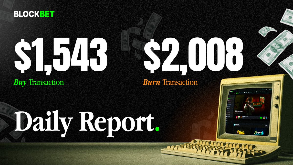 $BLOCK daily buy-back &amp; burn data.

2 new buy orders totalling $1,543 $BLOCK locked in.

July 27th $BLOCK revenue = $2,008 meaning that 25,400 tokens have now been permanently removed from the supply.

Transaction links for buys &amp; burn below. 🔗

July 28th data tomorrow. 🤝