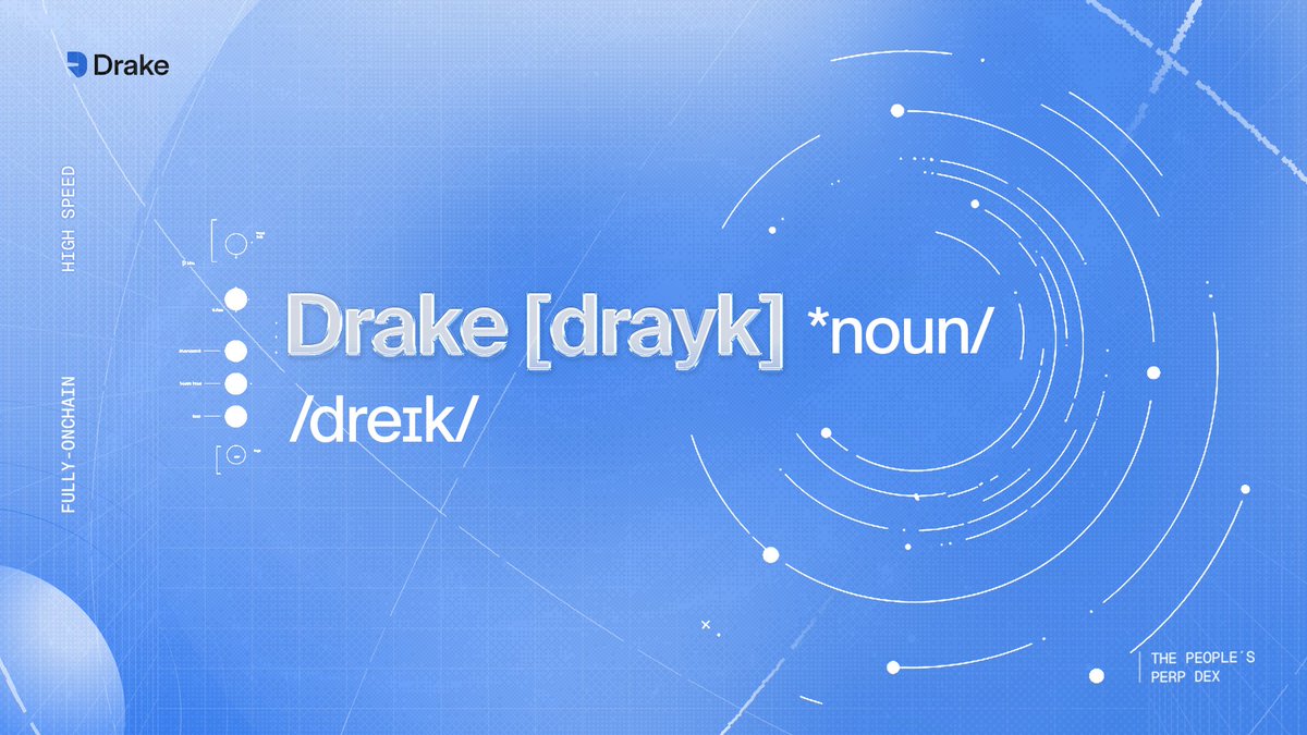DrakeExchange's tweet image. Drake [drayk] noun

/dreɪk/

A fully onchain perp DEX built on Monad that delivers surgical execution at lightening fast speeds. With zero compromise on security, and a native CLOB.

Origin: A nod to the astronomer Frank Drake, who quantified the probability of intelligent life…
