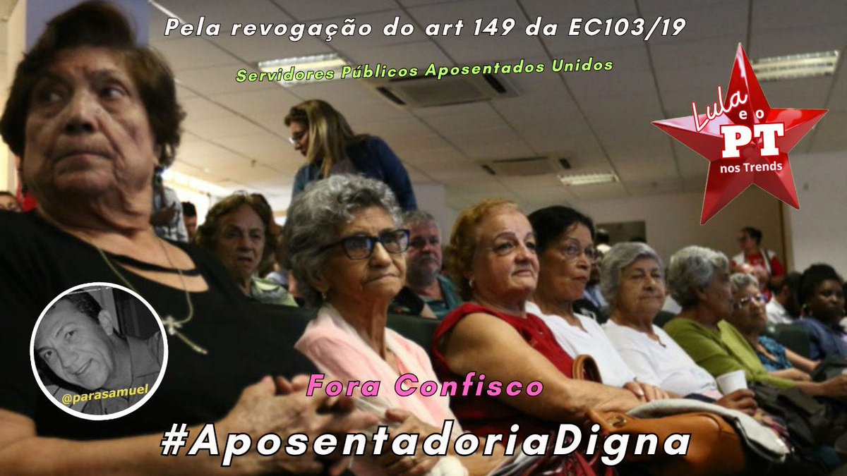 josehenriquefb's tweet image. O artigo 149 da EC nº 103/19 representa CONFISCO nas aposentadorias dª-ºs servidoræs da PMSP.
Fora Confisco
#AposentadoriaDigna
#LulaPeloBrasil
LULA GUERREIRO DA PÁTRIA
