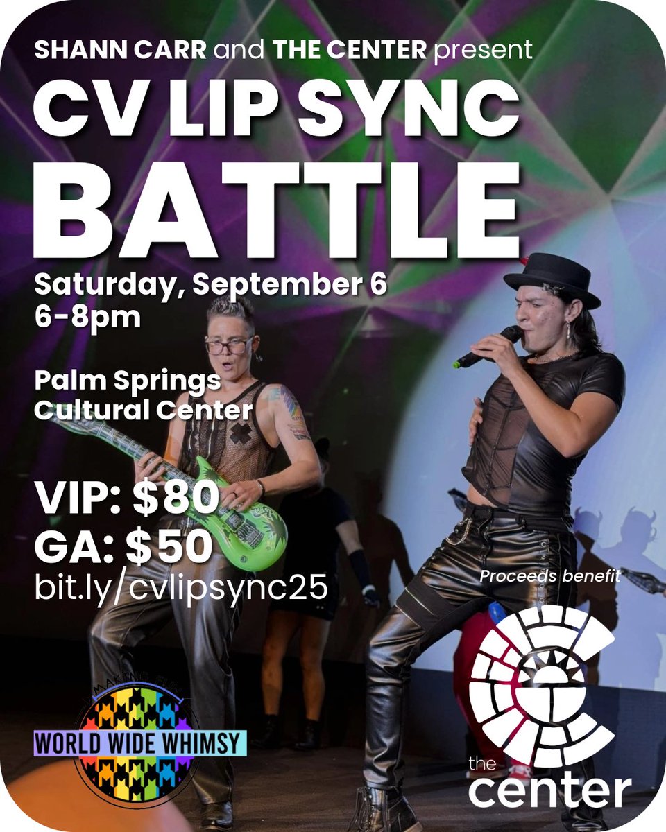 hollywoodtimes.net/2025-cv-lip-sy… Comedian Shann Carr and the @LGBTQ+ Community Center of the Desert are thrilled to bring you the CV Lip Sync Battle. <a href="/carr_shann620/">Shann Carr</a>