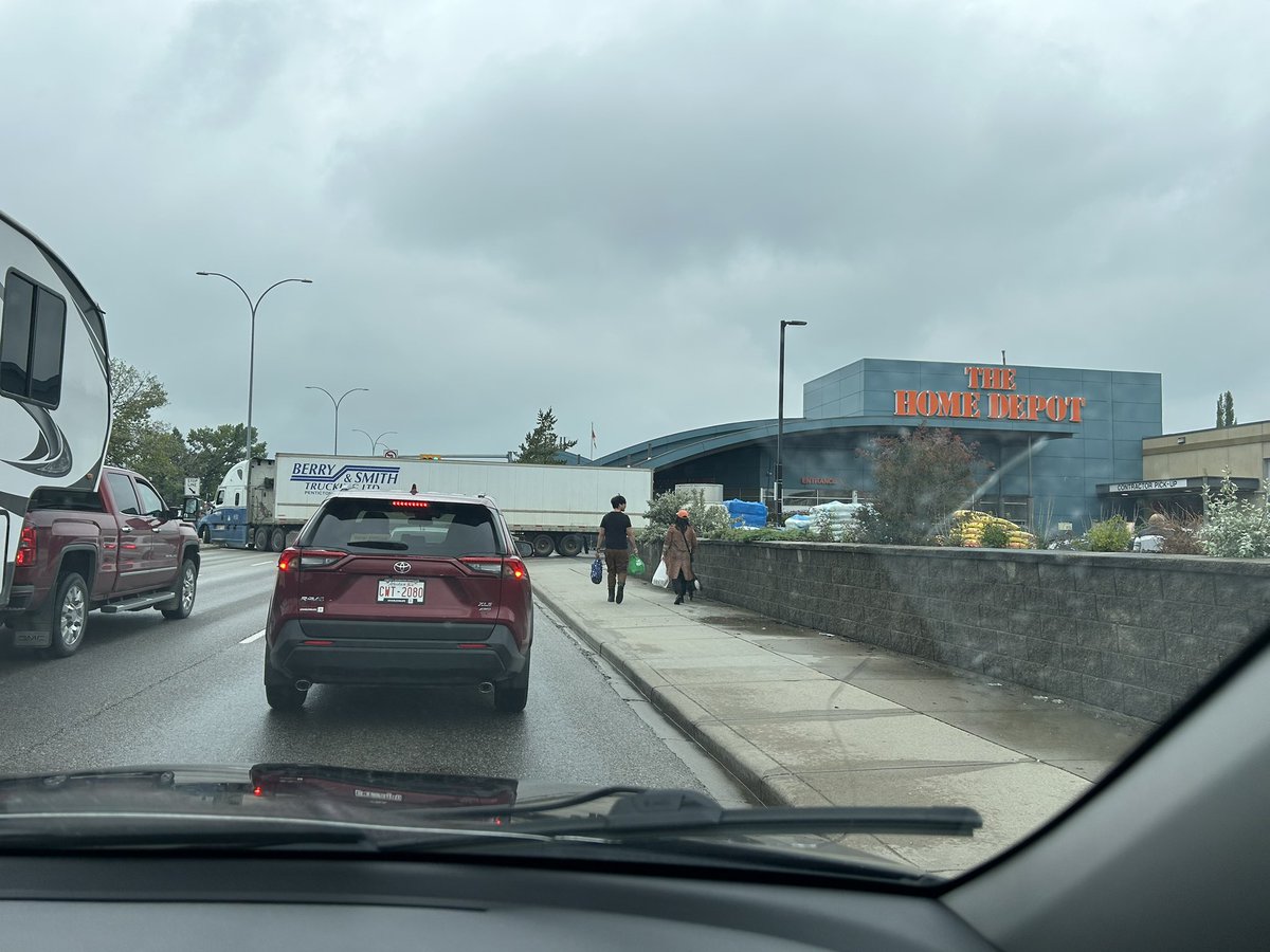 This is what happens when you put a big store on one of Calgary’s busiest roads - 16th Avenue NW