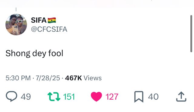 CFCSIFA's tweet image. Chalie you people for relax give me abeg 😩😭. I will do better next time