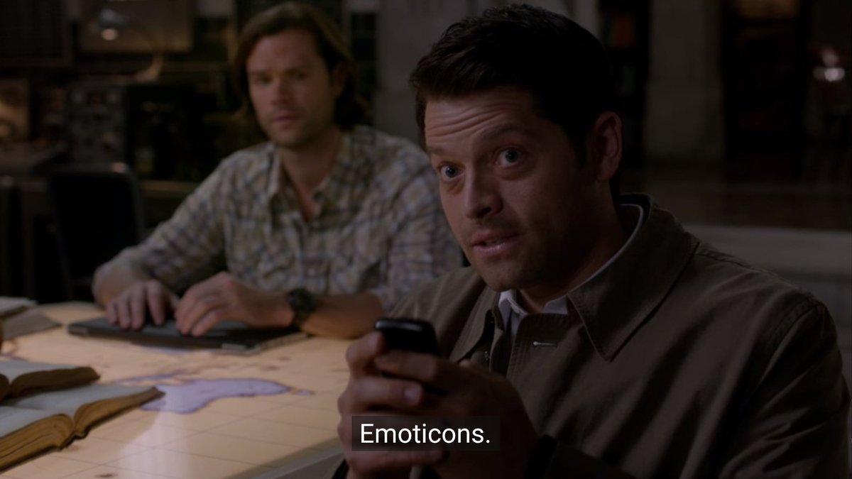 sastiels's tweet image. life would be so much better if cas could text me emojis and pics of cats