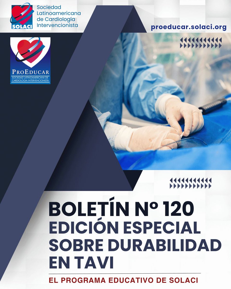 solaci_online's tweet photo. 🫀 Suplemento especial | Boletín 120 de ProEducar
TAVI y durabilidad valvular: claves sobre degeneración, manejo y futuro de las válvulas transcatéter, con la visión de expertos internacionales.
👉 Léelo completo: https://t.co/uoabvpwgQo
#TAVI #Cardiología #ProEducar #SOLACI https://t.co/oiINctm7ag