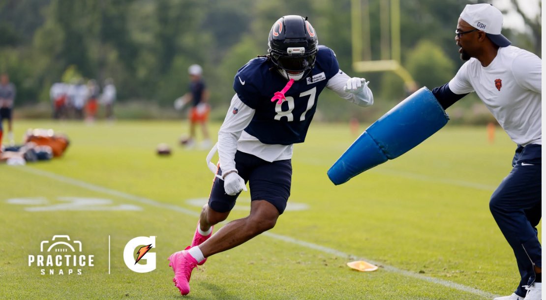 Luther Burden’s first day on the field at training camp 🔥