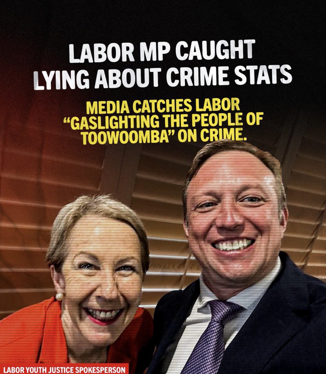 You seriously can't make this up. 🤦‍♀️

Is it any wonder Labor's Youth Crime Crisis worsened in Queensland under their watch, after they watered down our Youth Justice Laws over a decade? #qldpol