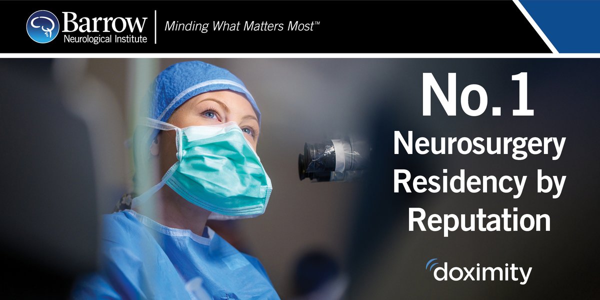 BarrowNeurological (@barrowneuro) on Twitter photo For the 2nd consecutive year, the <a href="/doximity/">Doximity</a> Residency Navigator has ranked Barrow as having the No. 1 #neurosurgeryresidency program in the U.S. based on reputation. Read the full announcement at bar.rw/doximity2025. For the 2nd consecutive year, the <a href="/doximity/">Doximity</a> Residency Navigator has ranked Barrow as having the No. 1 #neurosurgeryresidency program in the U.S. based on reputation. Read the full announcement at bar.rw/doximity2025.