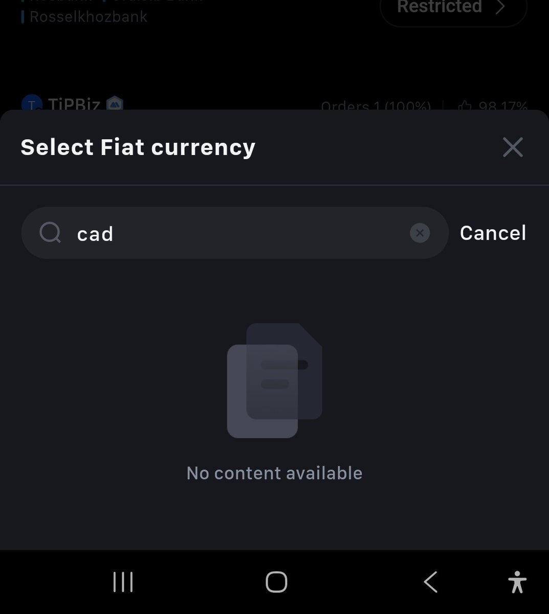 Ap3xV_'s tweet image. This is the main reason why my only p2p option is kucoin.
@binance -> Restricted Jurisdiction
@Bybit_Official -> No service for this region
@Gate_io ->Unavailable
@bitgetglobal ->No service in Canada
All these exchanges for some reason are unavailable in Canada. My 1 and…