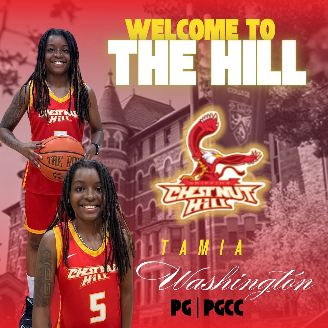 PGCC_WBB's tweet image. #️⃣3️⃣ leaves the Nest!

Please help us congratulate Tamia “Mimi” Washington on her commitment to Chestnut Hill College (NCAA DII)!!

Mimi finished with career averages of 13.7 ppg, 4.7 rpg, 2.8 apg, 32% from 3! 

We are proud of you Mimi! 
#ForeverOhana #Ohana♾️Ties #JucoProduct