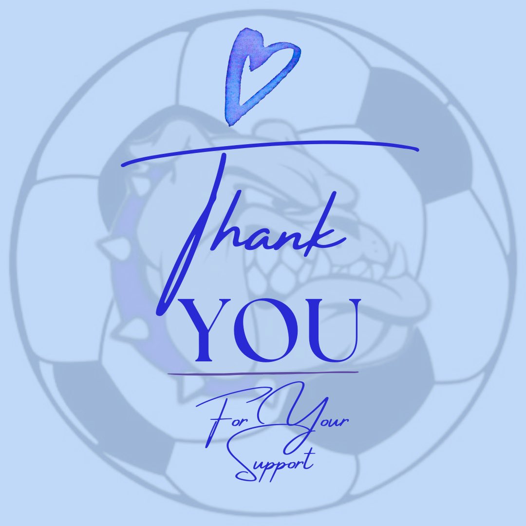 We thank you for your donations and purchases through our fundraisers this spring and summer that will go towards our girls soccer program. Thank you so much for your support, and hope to see you at the games this year cheering our girls on!
🐶⚽️🤍💙