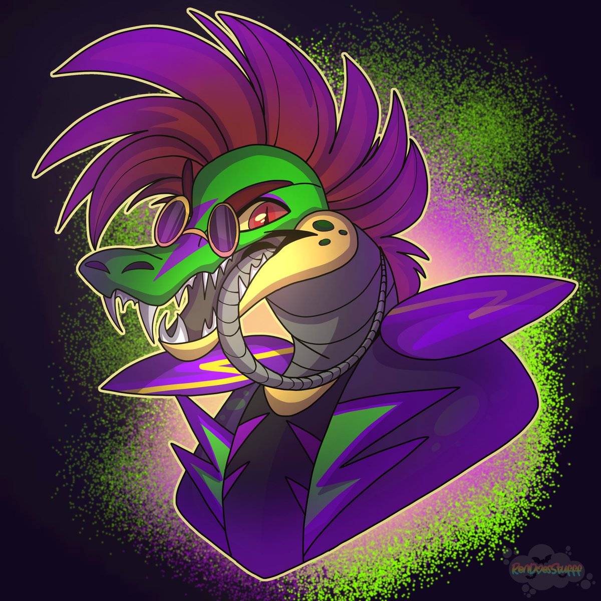 Rendoesstufff's tweet image. Monty gator 🐊 💥⚡️🎸✨
I don’t draw him as much as i should 😭
#FiveNightsAtFreddys #FNAF #fnaffanart #fnafart #fnafsb #fnafmontygator #fnafmonty #montygator #FNAFsecuritybreach #anthroart #anthro #furryfandom