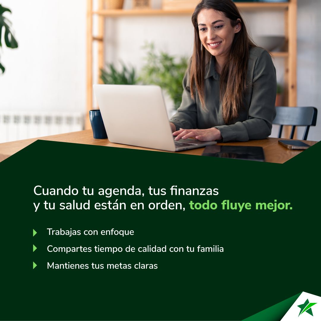 Cuando tu agenda, tus finanzas y tu salud están alineadas, se siente.

Trabajas con más foco, compartes con más intención y avanzas con más propósito. 🌱✨

Todo fluye mejor cuando tú estás bien.