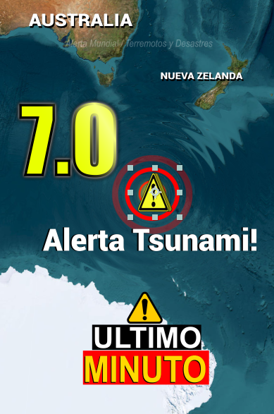 AlertaMundialUH's tweet photo. Un potente terremoto de magnitud 7.0 sacudió la región de Isla Macquarie este 29 de julio de 2025 a las 10:10 (hora local). El epicentro se ubicó a 1,448 km al suroeste de Bluff, Nueva Zelanda, con una profundidad superficial de solo 10 k

#Sismo #Macquarie #Terremoto https://t.co/35vcP8weNB