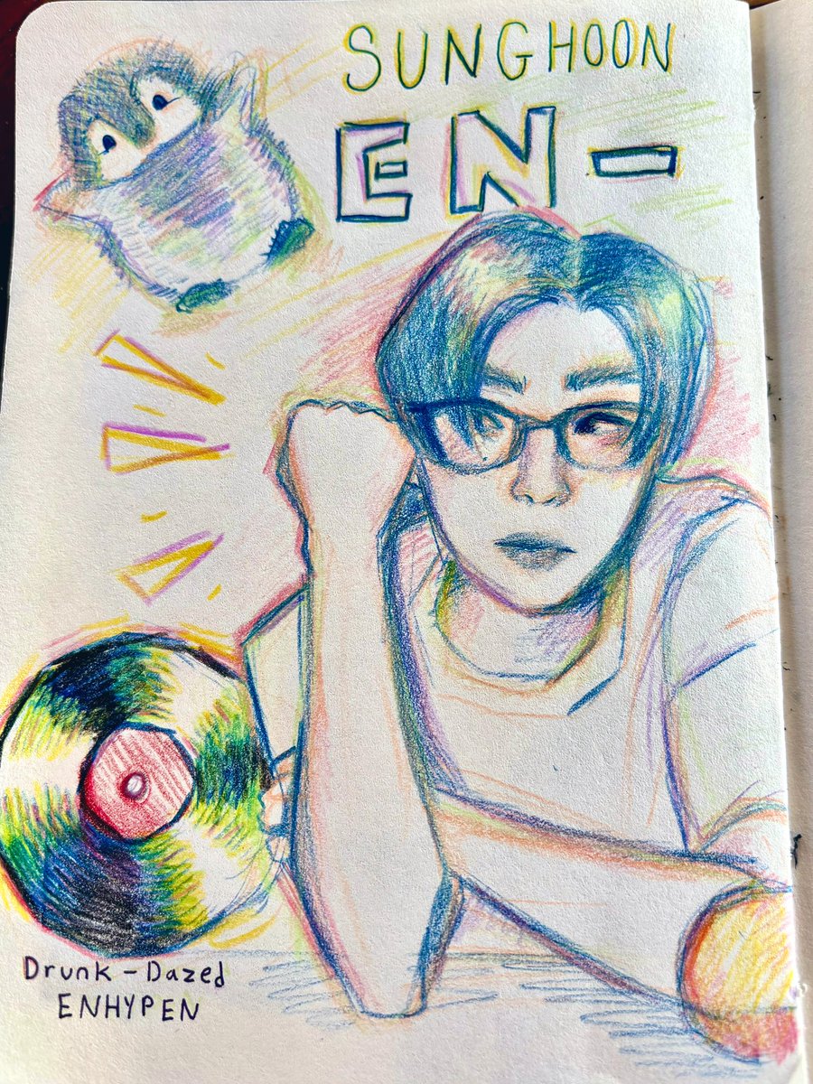 lapibanny's tweet image. anyways sunghoon 4 tha sketchbook