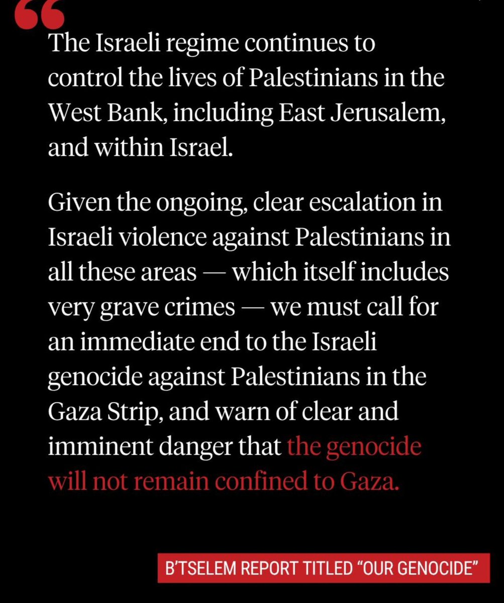 JenGLambie's tweet image. THAT first paragraph - The Israeli regime continues to control the lives of Palestinians..."
Can any of us imagine living FOR GENERATIONS under the control of the demonstrably evident sadistic Israeli apartheid regime❓️Yet here we are.
It was NEVER "complicated"‼️