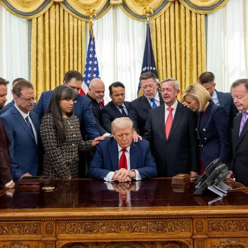 EddieBenStil's tweet photo. All federal agencies have been ordered to protect "religious expression in the workplace" under President Trump's administration, per Fox. https://t.co/g8ioRwvFms
