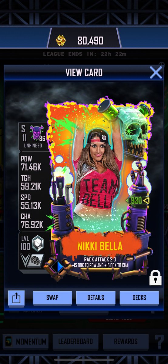 Not a bad way to end Unhinged #WWESuperCard