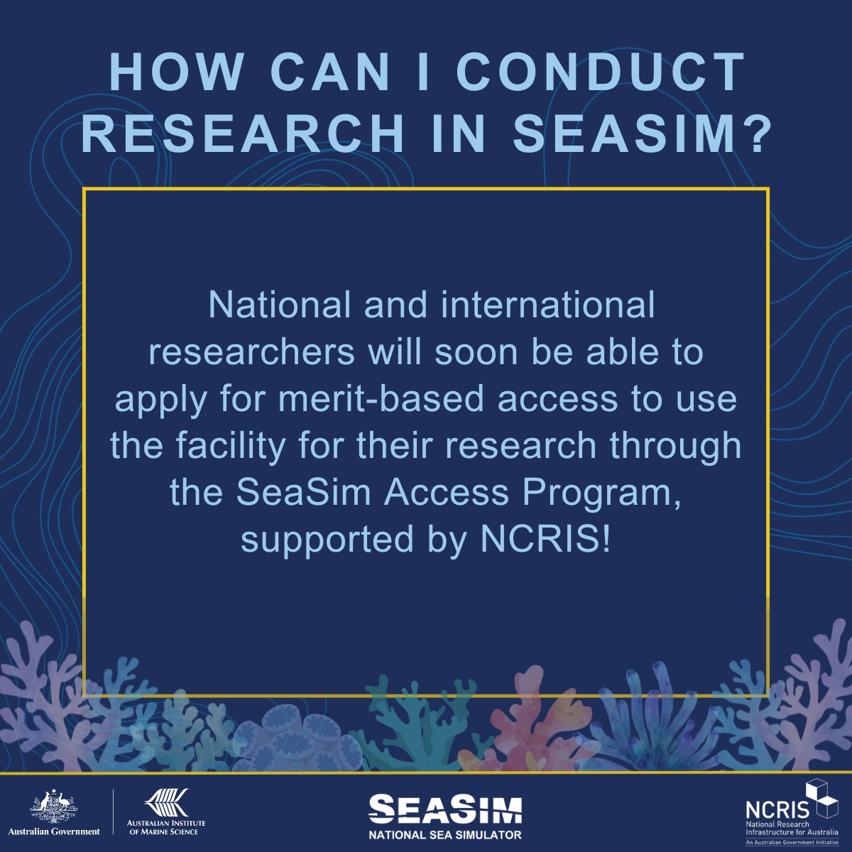 SeaSim (@seasim_aims) on Twitter photo Need an advanced marine experimental research facility to conduct your research?!
Soon, researchers will be able to apply for the SeaSim Access Program, which will provide merit-based, funded access to SeaSim at <a href="/aims_gov_au/">Australian Institute of Marine Science</a>.
Sign up to learn more > bit.ly/4iNpSdO Need an advanced marine experimental research facility to conduct your research?!
Soon, researchers will be able to apply for the SeaSim Access Program, which will provide merit-based, funded access to SeaSim at <a href="/aims_gov_au/">Australian Institute of Marine Science</a>.
Sign up to learn more > bit.ly/4iNpSdO