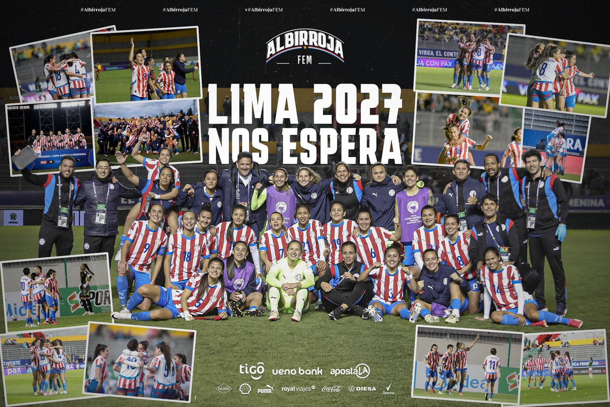 Presentes en una nueva cita continental 🔜🇵🇪🥇

Con el triunfo ante Chile, la #AlbirrojaFEM ⚪🔴 aseguró su presencia en los Juegos Panamericanos de Lima (<a href="/Lima2027Juegos/">Lima 2027</a>).

¡Felicitaciones, chicas! ¡Se vienen nuevos desafíos por delante! 

#VamosParaguay 🇵🇾