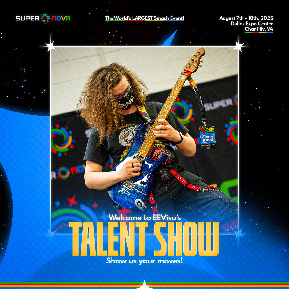 Get your talents ready because <a href="/EEvisu/">EE »★«</a> is hosting another talent show!

Come to Supernova 2025 ready to show off what makes you shine ✨

If you're interested in participating, fill out the form in the replies ⬇️