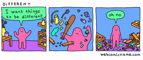 This cartoon can be used to describe quite a few moments in history.