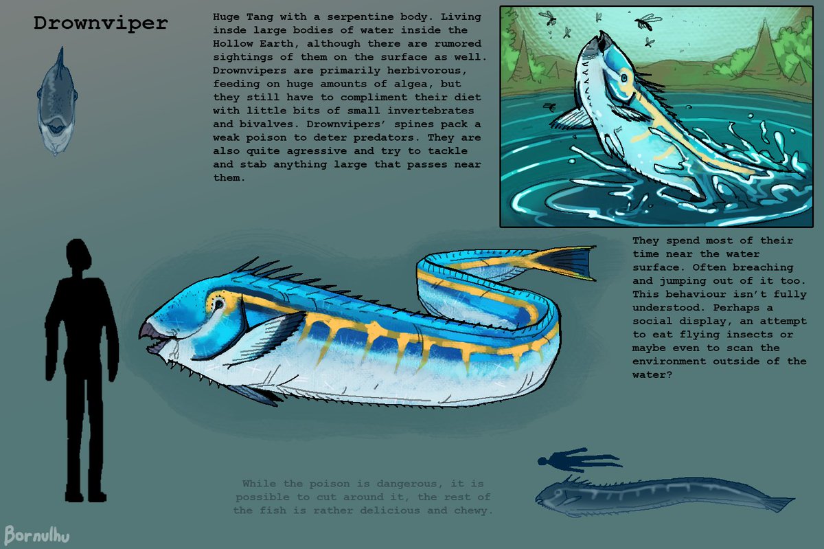 Drownviper kaiju species profile.