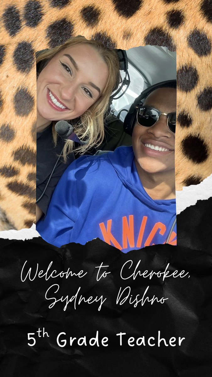 Join us in welcoming Sydney Dishno to our Cherokee family! 🥰 Sydney was previously a 5th grade teacher in Hamilton City Schools and she’s also recently engaged! 💍 We are going to have some very lucky 5th graders! #cheetahpride #WEareLakota 🐆❤️
